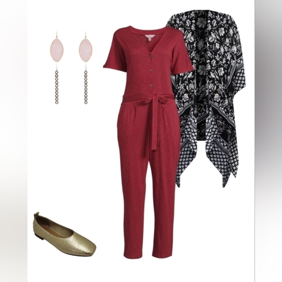 Women's Floral Kimono Layering Piece Size L/XL - Picture 7 of 9